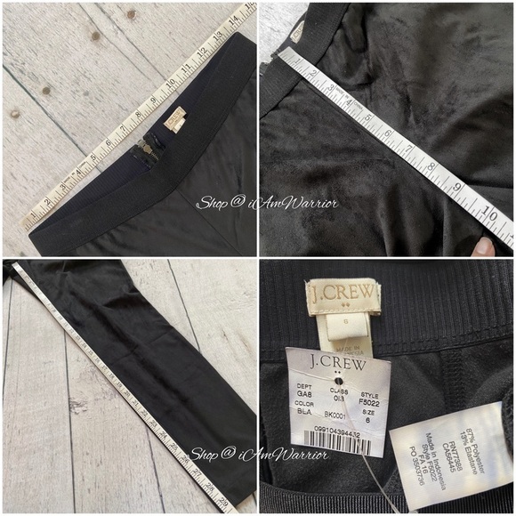 J.Crew NWT black faux suede high waisted leggings *shop@iamwarrior - Picture 4 of 5